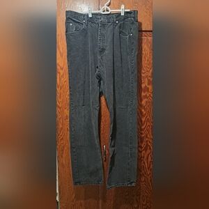 Wrangler Men's Dark Gray Straight Jeans